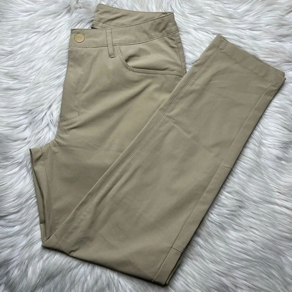 All in motion straight leg athletic pants Tan Khaki Size 30x30